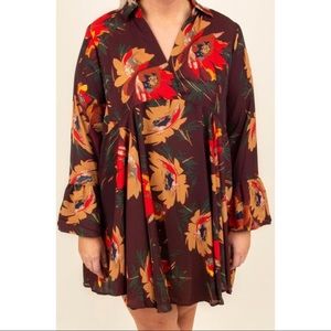 Boho Floral Dress NWOT